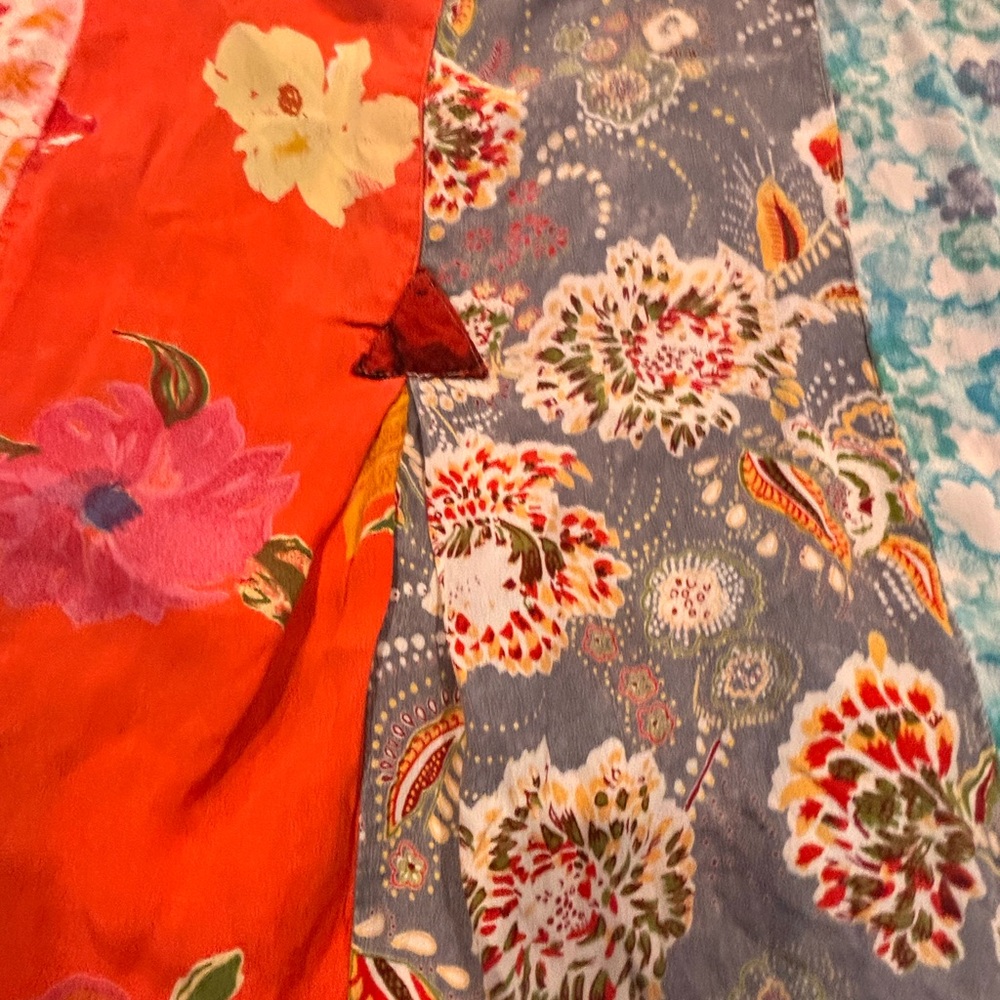 Sacred Threads Multicolor Patchwork Womens Blouse - image 7